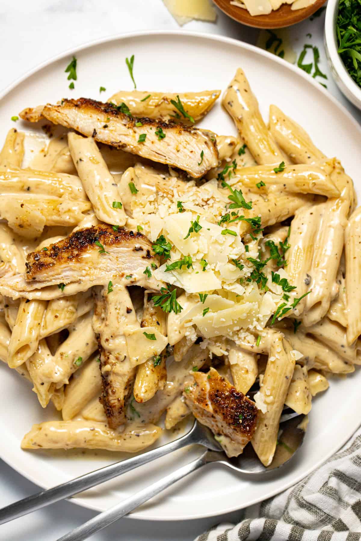 Image of tasty looking chicken pasta
